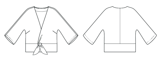 Itch to Stitch Sabalito Top Line Drawings