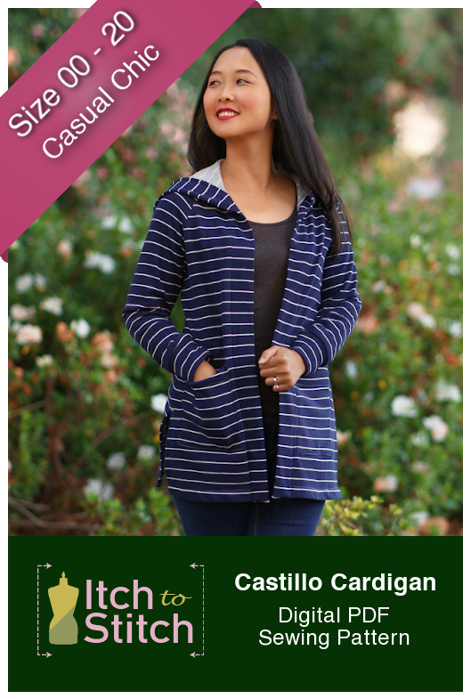Itch to Stitch Castillo Cardigan PDF Sewing Pattern