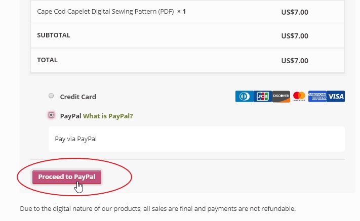 How to buy, download & assemble PDF patterns—Pay by PayPal