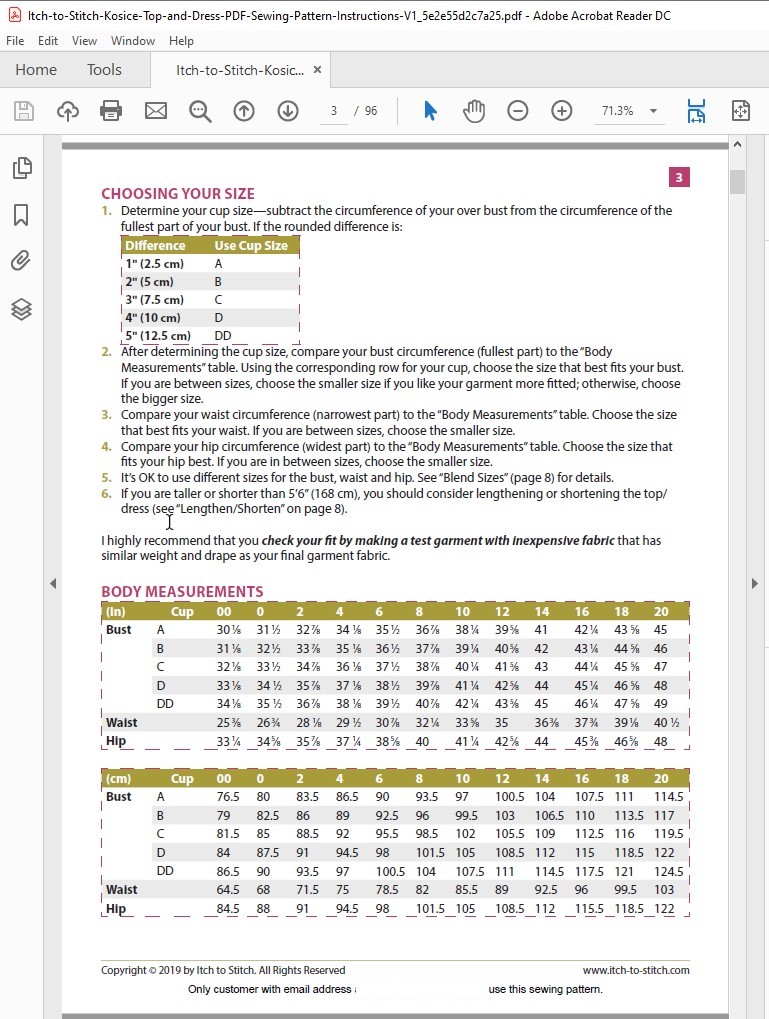 How to buy, download & assemble PDF patterns—print at home