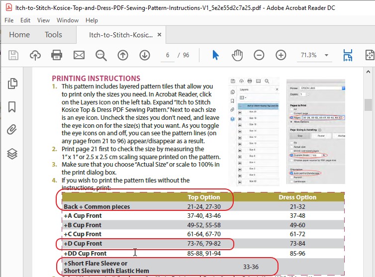 How to buy, download & assemble PDF patterns—print at home