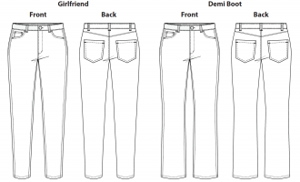 Eddystone Jeans Digital Sewing Pattern (PDF) | Itch to Stitch