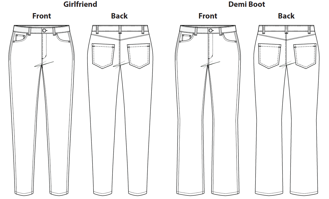 Eddystone Jeans Digital Sewing Pattern (PDF)