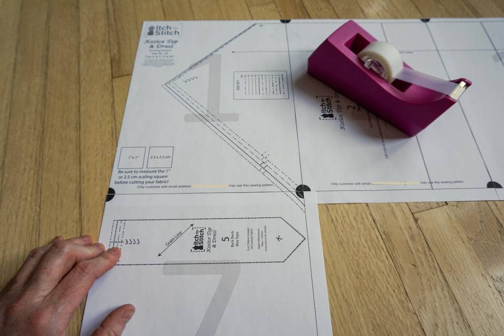 How to buy, download & assemble PDF patterns—Assembling