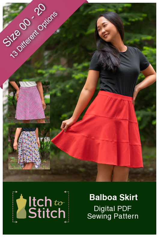 Itch to Stitch Balboa Skirt PDF Sewing Pattern