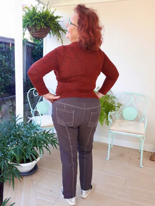 Itch to Stitch Mountain View Pull-on Jeans PDF Sewing Pattern Sizes 22 to 40