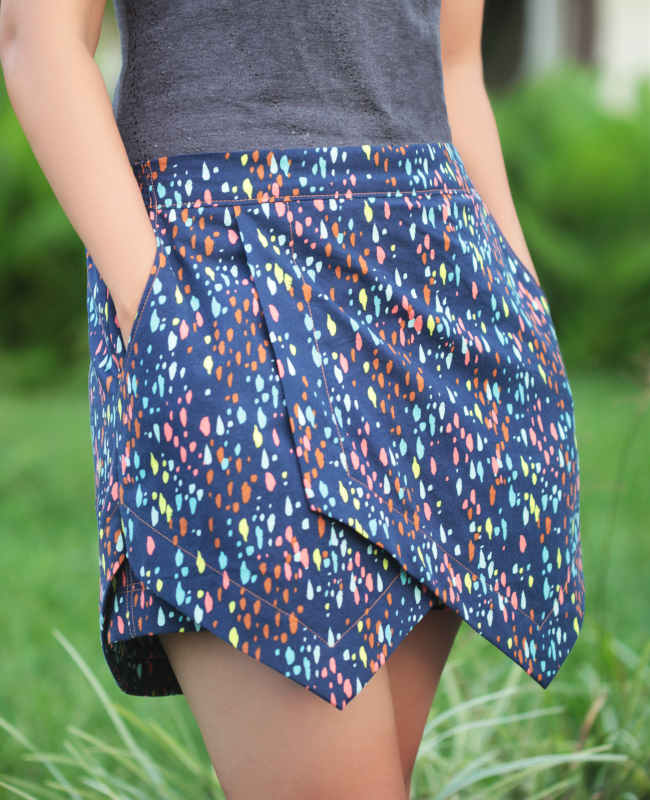 A photo of a finished Belize Shorts and Skort.