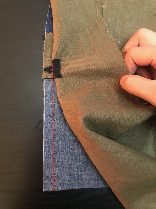 How to Double Welt Pocket with Button & Button Loop on a Dart Itch to Stitch