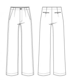 Upland Trousers Digital Sewing Pattern (PDF) | Itch to Stitch