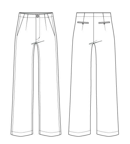 Upland Trousers Digital Sewing Pattern (PDF)