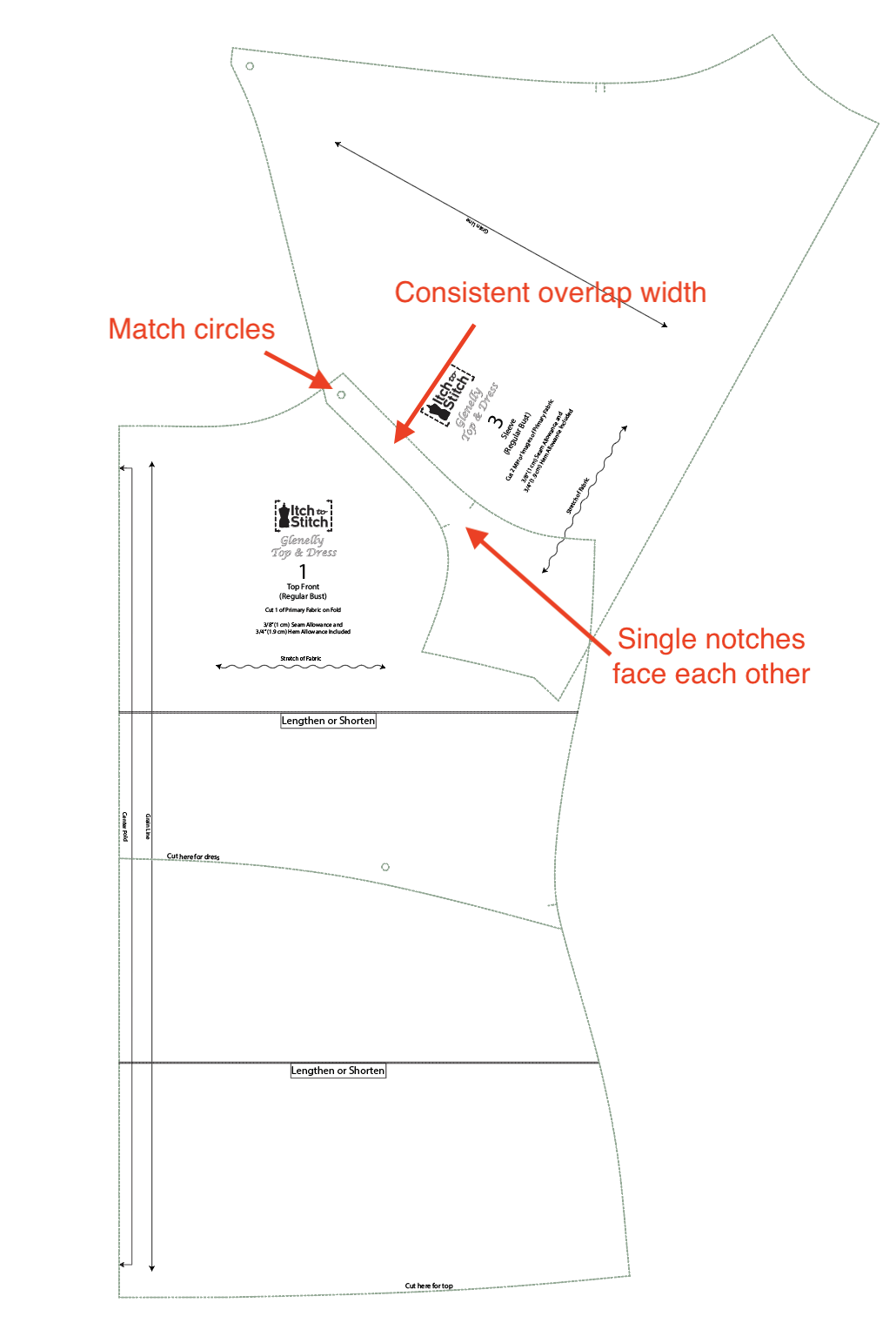 Narrow Shoulder Adjustment—Glenelly Top & Dress | Itch to Stitch
