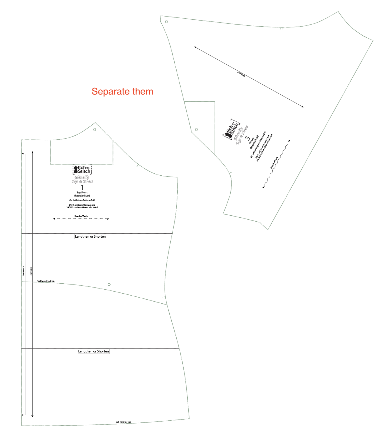 Narrow Shoulder Adjustment—Glenelly Top & Dress | Itch to Stitch