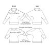 Itch to Stitch Sibiu Top PDF Sewing Pattern Line Drawings