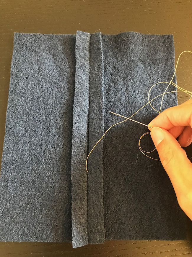 How to sew ladder stitch by hand stitch seam invisibly