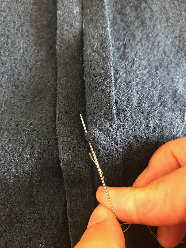 How to sew ladder stitch by hand stitch seam invisibly