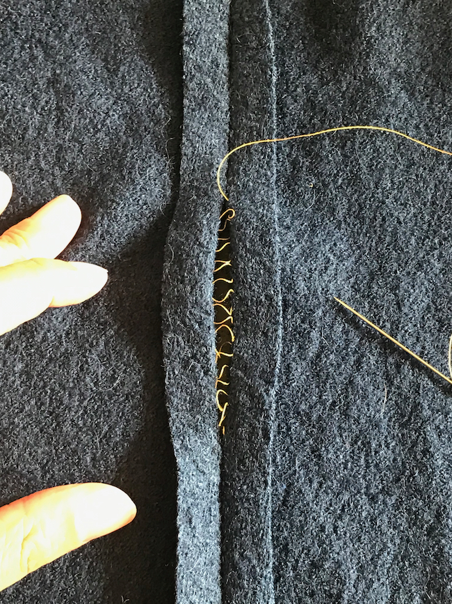 How to sew ladder stitch by hand stitch seam invisibly