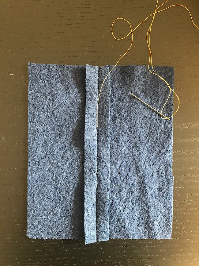 How to sew ladder stitch by hand stitch seam invisibly