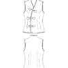 Itch to Stitch Shau Vest PDF Sewing Pattern Line Drawings