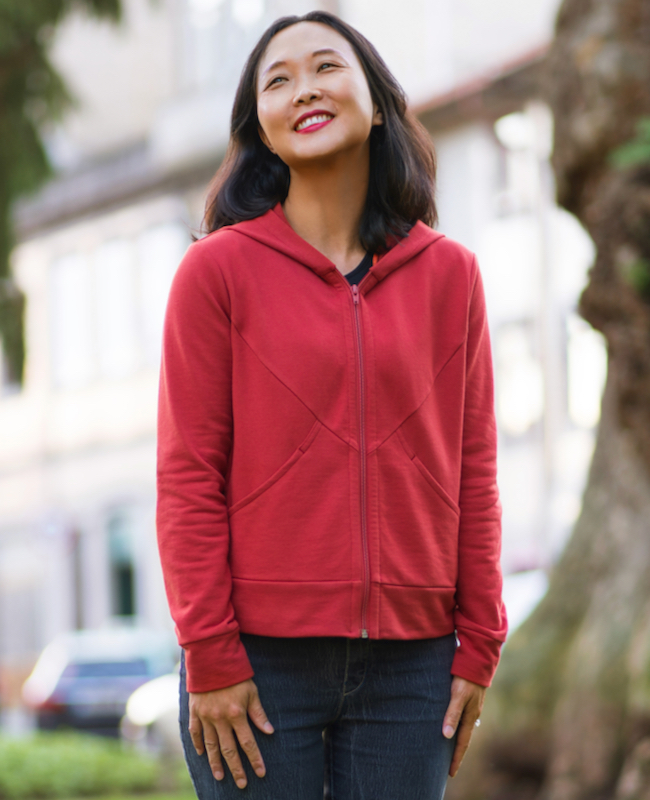 Itch to Stitch Nazare Zip-up Hoodie PDF Sewing Pattern