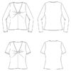 Itch to Stitch Zakopane Top PDF Sewing Pattern Line Drawings