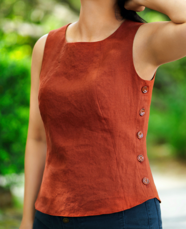 How to Sew a Linen Tank