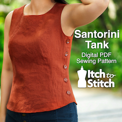 Santorini Tank PDF Sewing Pattern