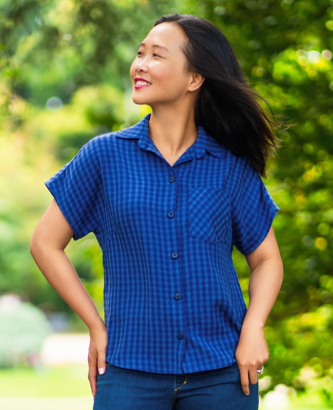 Breezy Best White Short Dolman Sleeve Button-Up Top