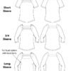 Itch to Stitch Islares Top PDF Sewing Pattern Line Drawings