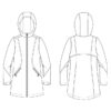 Itch to Stitch Andes Jacket PDF Sewing Pattern Line Drawings