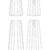 Itch to Stitch Quebrada Skirt PDF Sewing Pattern Line Drawings