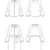 Itch to Stitch Majorelle Shirt & Dress PDF Sewing Pattern Line Drawings