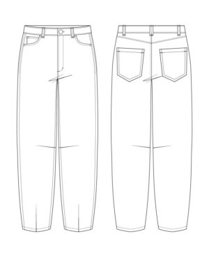 Belleville Jeans Digital Sewing Pattern (PDF) | Itch to Stitch