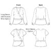 Itch to Stitch Mauritius Top PDF Sewing Pattern Line Drawings