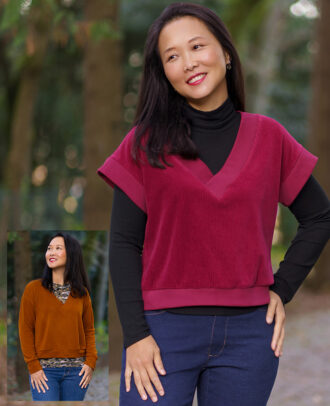 Itch to Stitch Andorra Top & Vest PDF Sewing Pattern